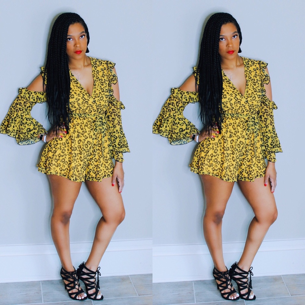 Leopard Romper